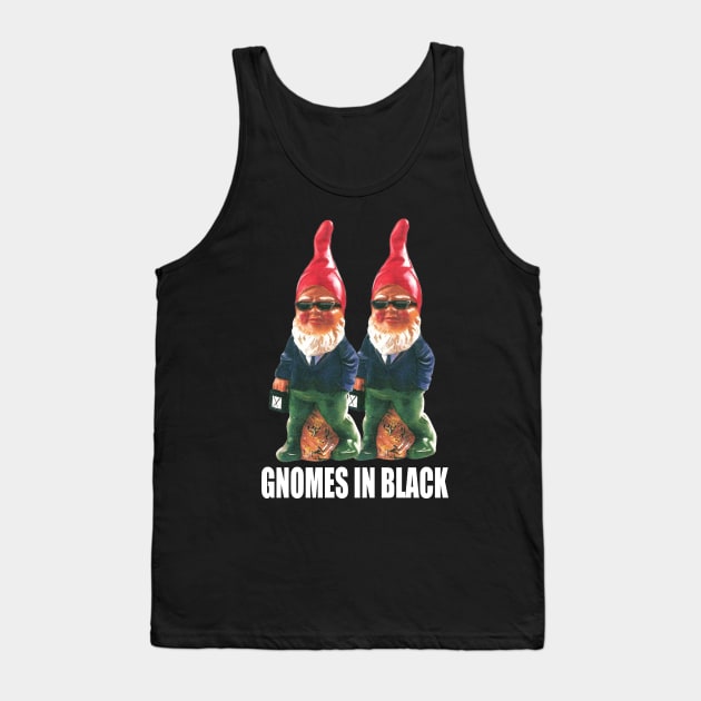 Gnomes in Black Tank Top by WonderWebb